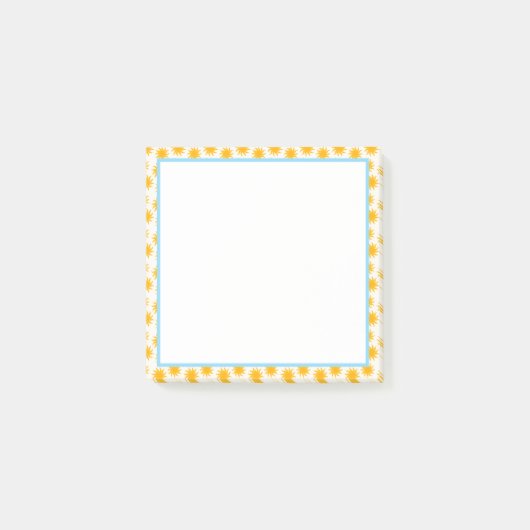 Post-it® Bordure Soleil Bleu (Devant)