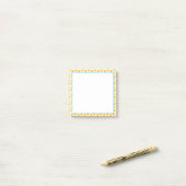 Post-it® Bordure Soleil Bleu (Sur un bureau)