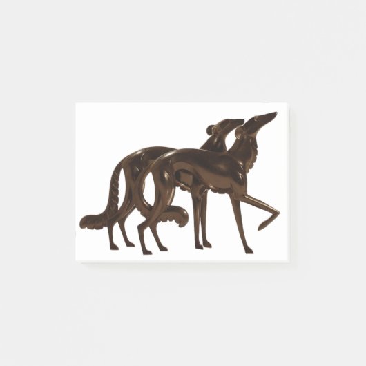 Post-it® Borzoï Duo Bronze Art Déco (Devant)