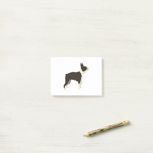 Post-it® Boston Terrier (Sur un bureau)