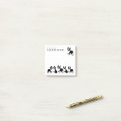 Post-it® Boston Terriers mignonne Chiens noirs et blancs Po (Sur un bureau)