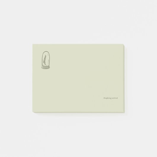 Post-it® Botanical Dark Academia Minimalist Garden Reader G (Devant)