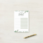 Post-it® Botanique Tracker Habit Eucalyptus (Sur un bureau)