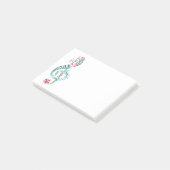 Post-it® Botanique Treble Clef Musicien Cadeau Musique Love (Incliné)