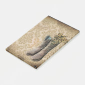 Post-it® Bottes de cowboy de pays occidental de lavande de (Incliné)