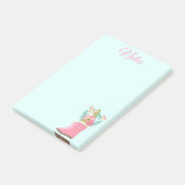 Post-it® Bottes de pluie et notes de fleurs (Incliné)
