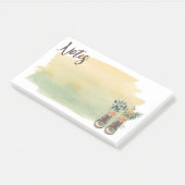 Post-it® Bottes de randonnée et fleurs sauvages (Incliné)