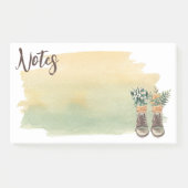 Post-it® Bottes de randonnée et fleurs sauvages (Devant)