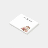 Post-it® Bottes florales de cowgirl Nom personnalisé (Incliné)