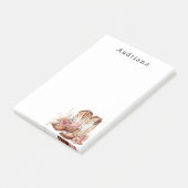 Post-it® Bottes florales de cowgirl Nom personnalisé (Incliné)