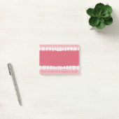 Post-it® Bouche rose avec dents personnalisez les notes pos (Bureau)
