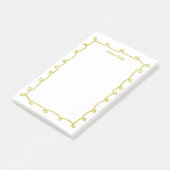 Post-it® Boucles de messages Cadres de Doodle NOM PERSONNAL (Incliné)