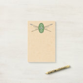 Post-it® Bouclier celtique antique et oreilles (Sur un bureau)