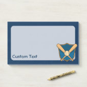 Post-it® Bouclier de baseball (Sur un bureau)