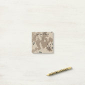 Post-it® Bouclier Maccabee du désert et oreilles (Sur un bureau)