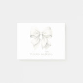 Post-it® Boue Blanche tendance personnalisée avec le nom Mo (Devant)