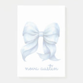 Post-it® Boue Bleue tendance personnalisée avec le nom Mono (Devant)