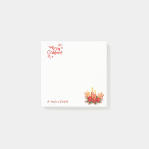 Post-it® Bougies de Noël, boules, flocons de neige personna