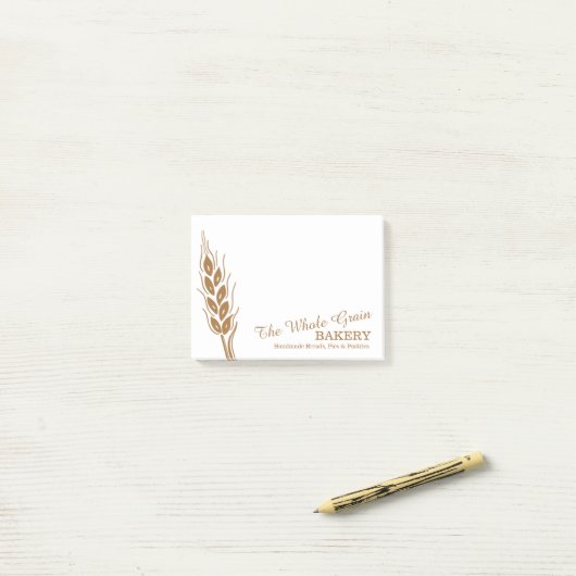 Post-it® Boulangerie commerce blé germe post il note (Sur un bureau)