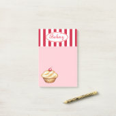 Post-it® Boulangerie Cupcake Post It Notes (Sur un bureau)