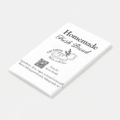 Post-it® Boulangerie de pain frais ajouter nom ingrédients  (Incliné)