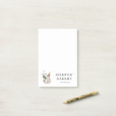 Post-it® Boulangerie fraîche moderne Professionnel Logo Ent (Sur un bureau)