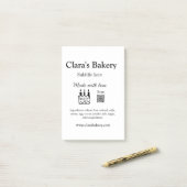 Post-it® Boulangerie gâteau ajouter ingrédients fabriqués a (Sur un bureau)