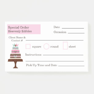 Post-it® Boulangerie mariage de gâteau spécial de commande