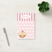 Post-it® Boulangerie rose vintage Cupcake Post Notes (Bureau)