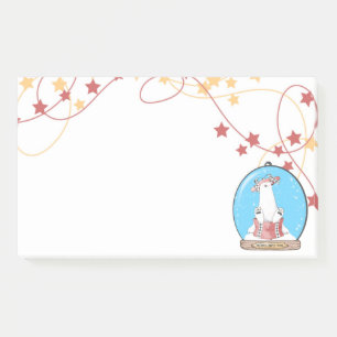 Post-it® Boule à neige Noël Ours polaire Notes
