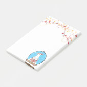 Post-it® Boule à neige Noël ours polaire Notes (Incliné)
