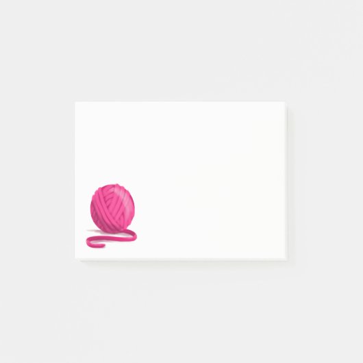 Post-it® Boule de fil rose (Devant)