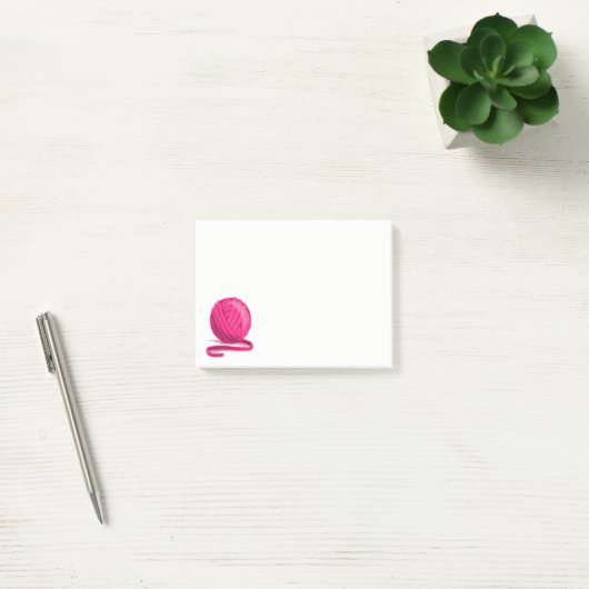 Post-it® Boule de fil rose (Bureau)