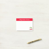 Post-it® Boule Disco Cherry personnalisée (Sur un bureau)