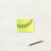 Post-it® Boule jaune du base-ball (Sur un bureau)