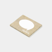 Post-it® Boule Parlante de nom personnalisée (Incliné)