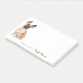 Post-it® Bouledogue français Brown adorable (Incliné)