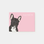 Post-it® Bouledogue français | Frenchie mignon rose (Devant)