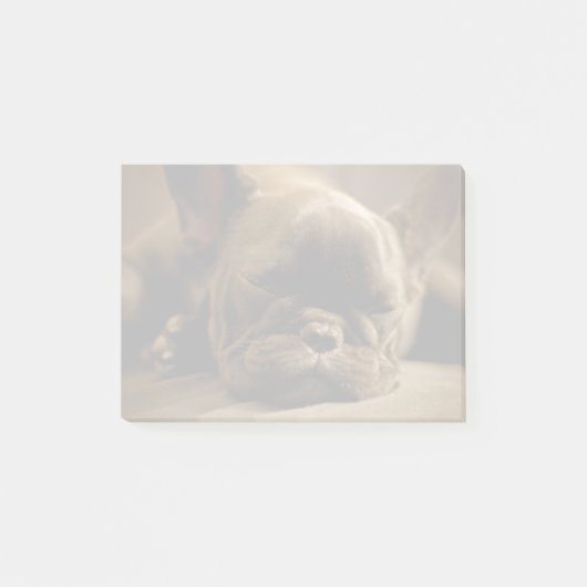 Post-it® Bouledogue français somnolent (Devant)