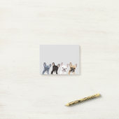 Post-it® Bouledogues Français | Chien de compagnie Frenchie (Sur un bureau)