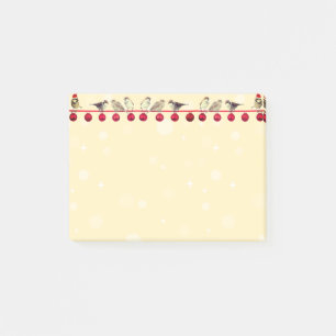 Post-it® boules de Noël et oiseaux de chant