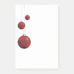 Post-it® Boules de Noël Rouges