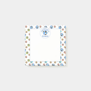 Post-it® Boules de soccer colorées Enfants Objectifs Notes