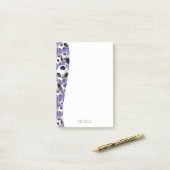 Post-it® Boules de soccer violet filles (Sur un bureau)