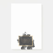 Post-it® Bouquet Black Gold Rose (Devant)