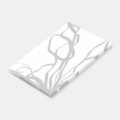 Post-it® Bouquet Blanc : Abstrait blanc & noir (Incliné)