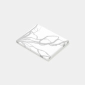 Post-it® Bouquet Blanc : Abstrait blanc & noir (Incliné)