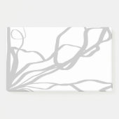 Post-it® Bouquet Blanc : Abstrait blanc & noir (Devant)