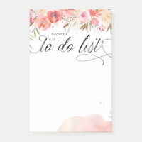 Bouquet Blush Personnalisé Lined To Do List