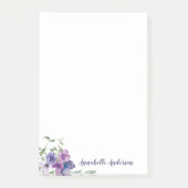 Post-it® Bouquet d'aquarelle couleur violet rustique classi (Devant)